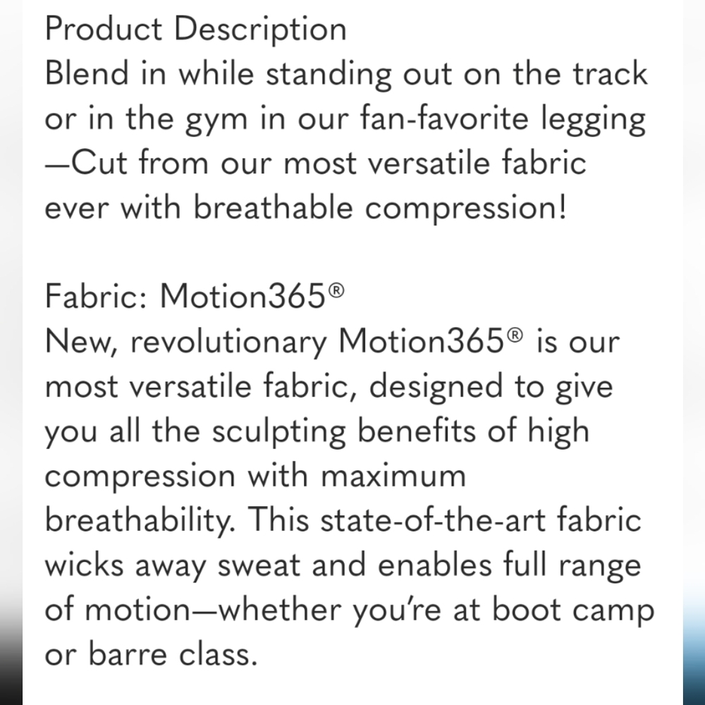 Fabletics Motion 365 Leggings Small - image 2